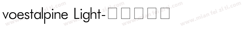 voestalpine Light字体转换